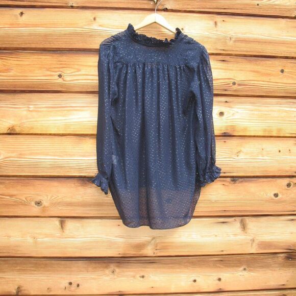 Robert Graham Silk Blend Sheer Boho Top - Picture 6 of 10